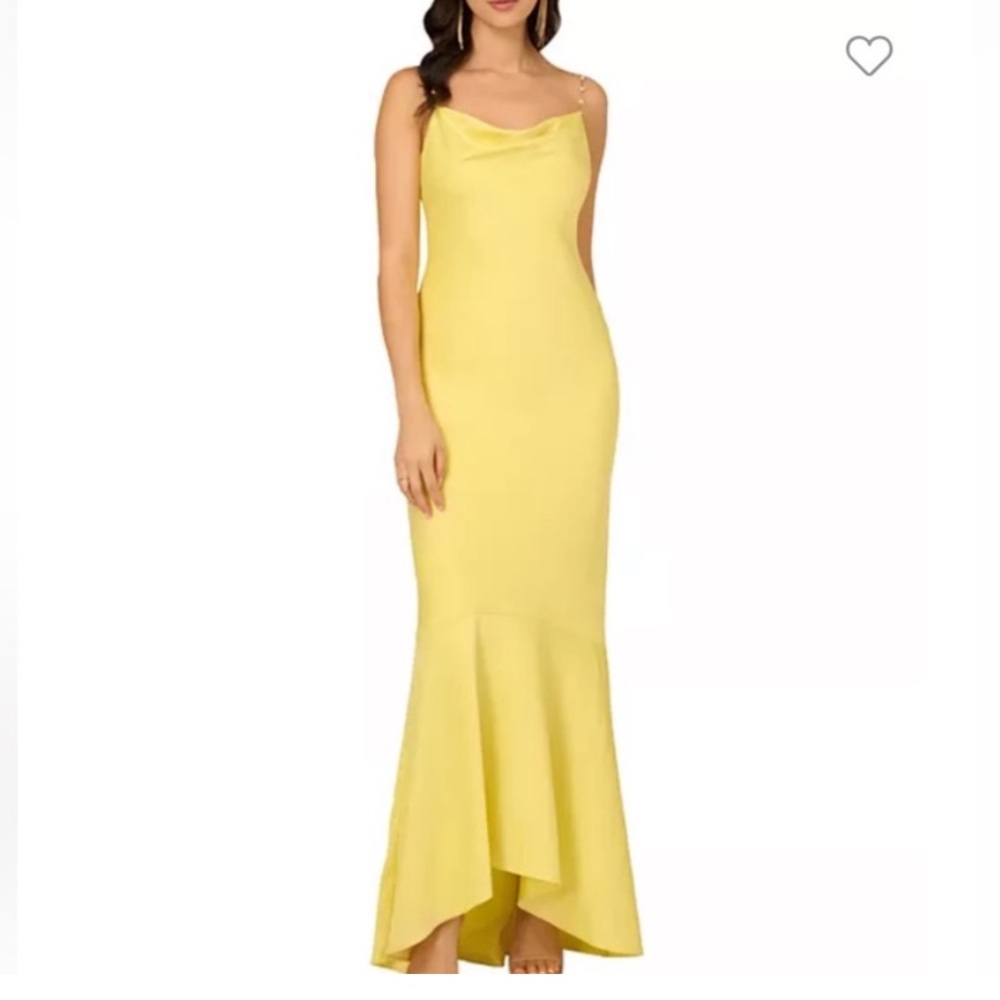 Liv Foster Sleeveless Satin Gown (Size 10)